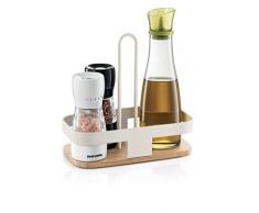 Tescoma 900824 Online, soporte de mesa, madera y metal, cesta para condimentos, 22 x 12 x 22 cm
