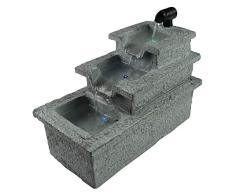 ZenLight SCFR19-C10 - Fuente de Interior, poliresina, Gris, 13 x 25 x 19 cm
