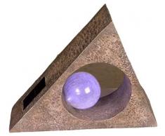 Näve 560561 - Lámpara de piedra con bombilla LED, funciona con energía solar