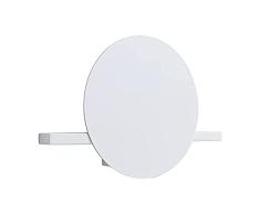 Mantra IluminaciÃ³n. Modelo ERIS. Aplique circular de pared de 30 cm de ancho fabricado en aluminio, hierro y acrÃ­lico acabado en color blanco