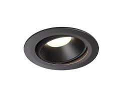 SLV luminaria empotrable de techo NUMINOS® MOVE DL XL / Foco led, luz de inundación, proyector de techo, iluminación de interior / 4000 K 37,4 W 3600 lm negro 40 grados