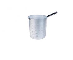 Ollas Mango de Aluminio Agnelli Colador/Scaldapasta cilíndrico con tubulares de Acero Inoxidable, Plata, 20 cm