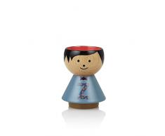 Lucie Kaas Bordfolk Huevera, Madera de Haya, Multicolor, HÃ¶he: 6 cm