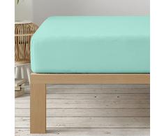 Degrees home, Sabana Bajera 150x190 Ajustable, Microfibra cepillada, Verde, LB4V