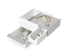 Umbra Stowit Mini Joyero, Blanco, Pequeño