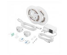 Kit tiras Led 2.8Â W 260LM 1.2Â m Bedlight V-TAC iluminaciÃ³n bordo cama con sensores movimiento PIR Dimmable vt-8068Â âÂ SKU 2551Â Blanco natural 4000Â K