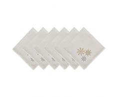 DII Servilletas metÃ¡licas, Copos de Nieve, 20 x 20