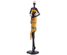 Gilde Figura Decorativa Grande y Moderna Escultura Africana XXL â decoraciÃ³n Africana de Resina â Estilo Africano â Altura 61 cm
