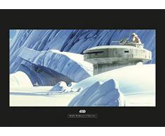 Komar Wandbild Von Star Wars Classic RMQ Hoth Echo Base | Kinderzimmer, Jugendzimmer, Dekoration, Kunstdruck | ohne Rahmen | WB146-70x50 fotomural, carbÃ³n