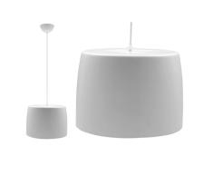 LAMPARA REDONDA BLANCA PANTALLA ACRILICA