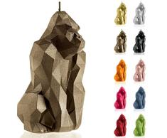Candellana Hecho a Mano Gorilla Low-Poly Vela de Regalo - Divertida - Vela Decorativa - Decoración del Hogar - Regalos para Amigos - Mecha de Algodón - Tiempo de Quemado 79h - Vela Brass
