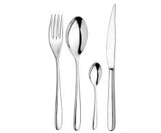 Inoxriv Novecento - Cubertería, Acero Inoxidable, Plata, 48 Unidades