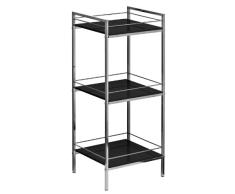 Premier Housewares - EstanterÃa (3 estantes, Bastidor Cromado, 84 x 34 x 30Â cm)