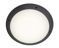 Brilliant g96309/63 Medway aplique exterior con regulador/mando a distancia LED, plástico/NC, integrado, 18 W, antracita