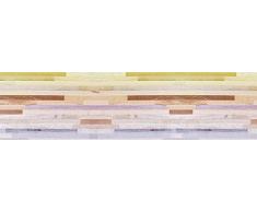 VINILIKO Vintage Wood Alfombra de Vinilo, Multicolor, 66x250