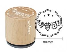 Woodies Sello tendedero, Madera, 3,4Â x 3,4Â x 3,5Â cm
