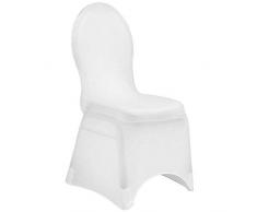 RCZ Decor 1004us - Funda para Silla de Banquete de Elastano, Color Blanco | 1 Pieza