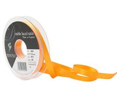 Berisfords 3501 10 mm MARIGOLD 672 10,5 x 1,5 cm de cinta satinada por ambas de poliéster de doble cara, MARIGOLD