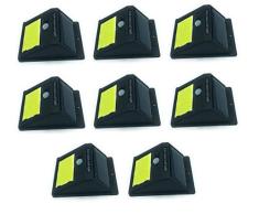 LEOFLA 8 x Focos De EnergÃ­a Solar Al Aire Libre Con 48 Led Y Sensor De Movimiento