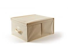 PiÃ¹ EasyBox - Caja Protectora, de Tela no Tejida, Color Crudo, 40Â x 50Â x 25Â cm