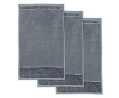 MÃ¶ve Bamboo Luxe Juego de 3 Toallas de Invitados, Piedra, 30 x 50 cm
