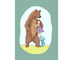 Komar Wandbild Von Lili and Bear | Poster, Bild, Wohnzimmer, Schlafzimmer, Dekoration, Kunstdruck | ohne Rahmen | P102-50x70 fotomural, carbÃ³n