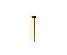 Aplique de pared, metal , negro, 6x61x10, casquillo 1 x 11 W LED