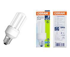 OSRAM - Bombilla bajo consumo tubos 11 W = 49 W E27 luz frÃ­a 10.000 horas, 570 lumen