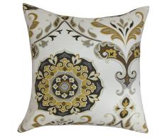La Almohada Collection Orana para cojín, diseño de Flores, Color marrón