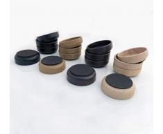 Medipaq - Tazas de Suelo con Base de Goma (8 x 66 mm), Protege Tus Suelos de Madera laminada, Madera, baldosas y Lino, de arañazos