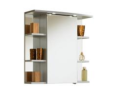 Simply Chelsea Armario con Espejo, Plata, 24 x 66,8 x 70,4 cm