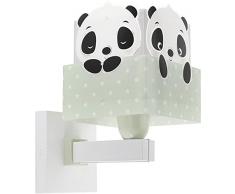Dalber Lámpara Aplique Infantil De Pared Panda Verde