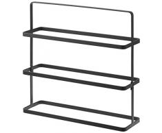 Yamazaki Tower Zapatero, Acero, Negro, Large