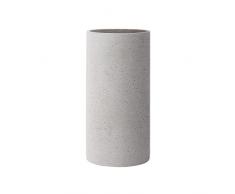 Blomus coluna Jarrón, hormigón, Gris Claro, H 24 cm, 12 cm de diámetro,