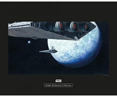Komar Wandbild Von Star Wars Classic RMQ Hoth Orbit | Kinderzimmer, Jugendzimmer, Dekoration, Kunstdruck | ohne Rahmen | WB147-50x40 fotomural, carbÃ³n
