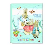Peter Rabbit - Álbum de Fotos (tamaño Mediano), diseño de Rayas, Color Azul
