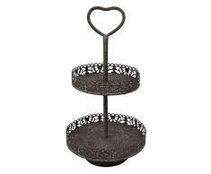 Clayre & Eef 6Y2731 - Soporte para tartas (25 x 47 cm)