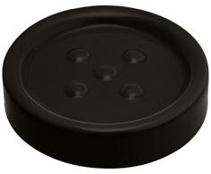 Wenko Polaris Jabonera, CerÃ¡mica, Negro, 11x11x3 cm