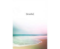 Legendarte PL-118 Cuadro Playas más tranquilas. Impresión Digital sobre Lienzo, Multicolor, 50x70