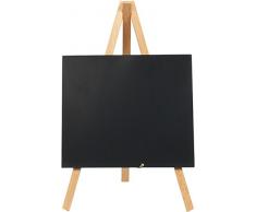 Securit 24 cm x 15 cm Madera Mini trÃ­pode de Mesa Tablero de Tiza Lacado, Haya