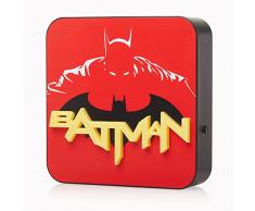 Numskull Lámpara de escritorio de Batman para pared, accesorio de iluminación ambiental para dormitorio, hogar, estudio, oficina, trabajo, producto oficial de Batman