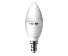 Samsung SI-A8W032180EU - Bombilla LED con forma de vela, 3,2 W equivalente a 15 W, E14, 170Â°, 220-240V, luz blanca cÃ¡lida, intensidad no regulable