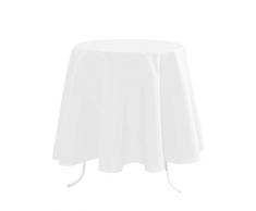 Lovely Casa Nelson N154689019 Mantel de algodón 140 x 300 cm Blanco