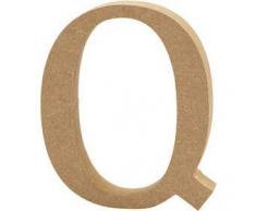 Creativ Company Escultura Decorativa con Forma de Letra A, en Tablero de Densidad Media, marrón, Madera, marrón, 11.5 x 2 x 13 cm