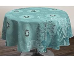 Le linge de Jules Mantel Antimanchas Celadon - Redondo 160 cm