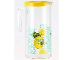 CRISTALICA Jarra para zumo, jarra de agua, huerto, 1100 ml