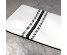 Pegasus Textiles Paquete de 10 servilletas Negras para Mesa de bistrÃ³, duraderas y absorbentes, con Elegante diseÃ±o de Rayas de bistrÃ³