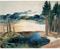 Legendarte Cuadro Lienzo, ImpresiÃ³n Digital - Estanque En El Bosque Albrecht DÃ¼rer, cm. 80x100 - DecoraciÃ³n Pared