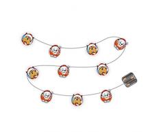 ARDITEX PW14028 Guirnalda de Luces de Navidad con 10 Leds cálidos - 165cm. de Nickelodeon-Patrulla Canina