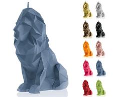 Candellana Hecho a Mano Lion Low-Poly Vela de Regalo - Divertida - Vela Decorativa - Decoración del Hogar - Regalos para Amigos - Mecha de Algodón - Tiempo de Quemado 74h - Vela Jeans